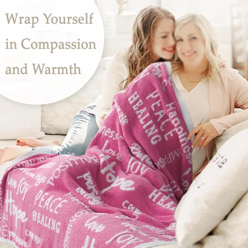 Miniatura 5 de Manta Get Well de 50 x 60 pulgadas, manta ultra suave y cómoda con palabras inspiradoras, mantas curativas para hombres, abrazos cálidos, regalo