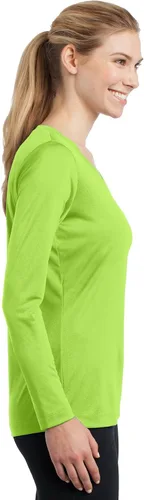 Miniatura 2 de Sport-Tek señoras cuello en V playera orquídea rosa