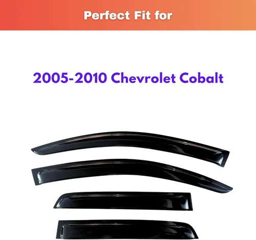 Miniatura 239 de KPY Visor de ventana compatible con Kia Soul 2009-2013, Protector contra lluvia de 4 unidades, deflectores de ventilación de ventana lateral