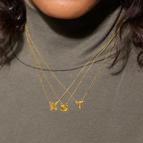 Miniatura 7 de Ross-Simons 14kt Yellow Gold Mini Initial Necklace