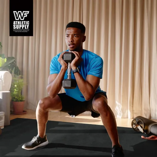 Miniatura 7 de WF Athletic Supply Premium Grandes Esterillas de Piso para Ejercicio, 7 MM de Espesor, Esterillas de Entrenamiento para Gimnasio en Casa, Gruesas