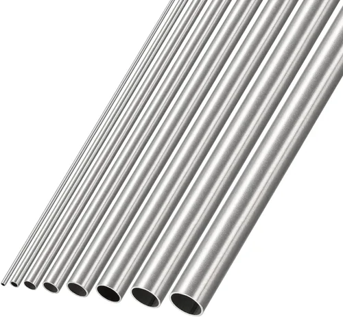 METALLIXITY Tubo de acero inoxidable 304 (0.039 in-0.315 in de diámetro x 0.006 in/0.024 in de pared T x 11.811 in de largo), 8 piezas en 1 juego,
