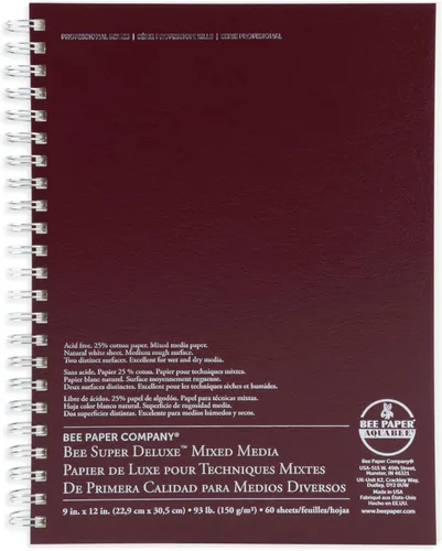 Miniatura 8 de Bee Paper - 6" x 6" Super Deluxe Bloc de Papel Mixto para Bocetos, 60 Hojas