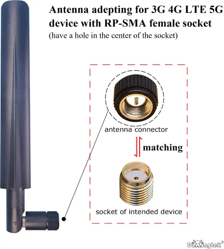 Miniatura 3 de 2 unids 0.14 oz LTE 0.18 oz mimo 600-5000Mhz SMA Antenas masculinas, compatibles con router cámara de seguridad tarjeta de red cámara IP video caza