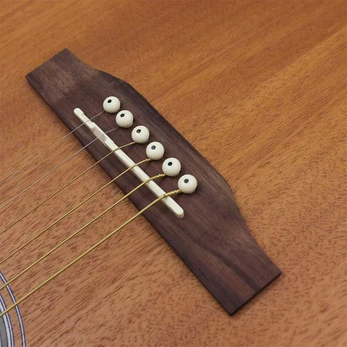 Miniatura 8 de Cuerdas de guitarra acústica, 3 juegos completos con núcleo de acero inoxidable, bronce fósforo, cabeza de cuentas niquelada, incluyendo E-1st B-2nd