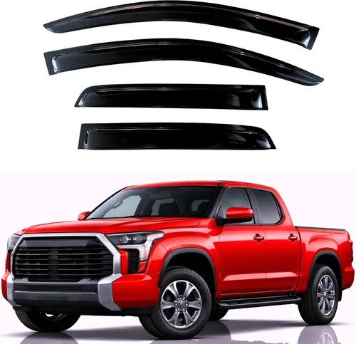 Miniatura 133 de KPY Visor de ventana compatible con Hyundai Tucson 2021-2025, 4 piezas de deflector de ventilación para ventana lateral, estilo Mugen, protector