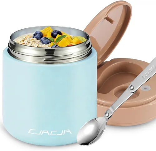 Miniatura 14 de Frasco Aislado para Comida para Niños - 15.2 Oz, Termo para Comida Caliente, Termo para Sopa, Envase Aislado para Comida, Termos Para Comida A-Rosa