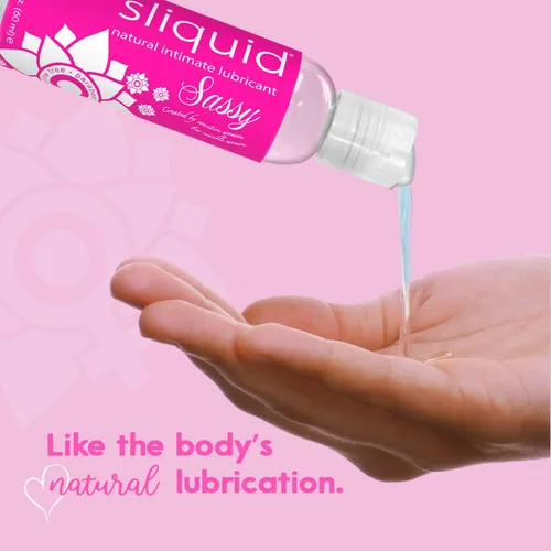 Miniatura 7 de Sliquid Sassy - Lubricante a base de agua, gel grueso y duradero, lubricante natural para mujeres/hombres/parejas, sin perfume, 2 onzas líquidas
