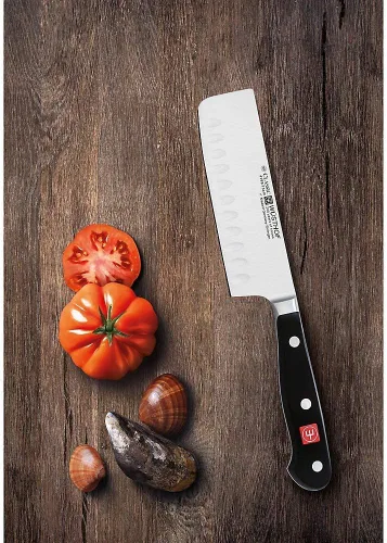 Miniatura 2 de WÜSTHOF Cuchillo Nakiri clásico de borde hueco de 7