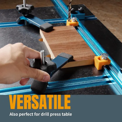 Miniatura 5 de POWERTEC 71168-P3V Abrazadera de retención T-Track, 5-1/2" L x 1-1/8" W, paquete de 6, abrazaderas de riel en T para carpintería