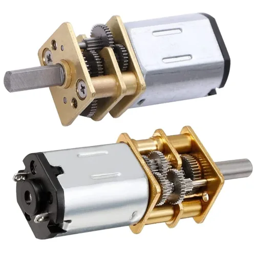 Miniatura 5 de N20 DC 3V Mini Motor de engranajes metálicos 500RPM Reducción de velocidad Micro Motor de engranaje de metal Micro Motor 2PCS