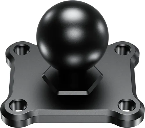 Miniatura 6 de BRCOVAN Base de montaje de bola de 1 pulgada con placa cuadrada AMPS de aleación de aluminio de 4 agujeros, compatible con soportes RAM tamaño B