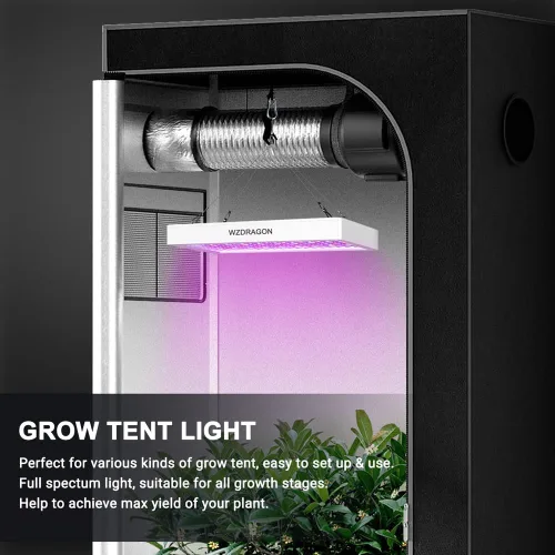 Miniatura 7 de Luces de Cultivo LED BW1000 Mejoradas 2024 con Chips Dobles de Espectro Completo para Invernadero y Plantas de Interior, Crecimiento Vegetativo