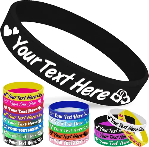 Pulseras de silicona personalizadas, pulseras de goma personalizadas a granel para eventos, regalos de motivación deportiva, apoyos para hombres y