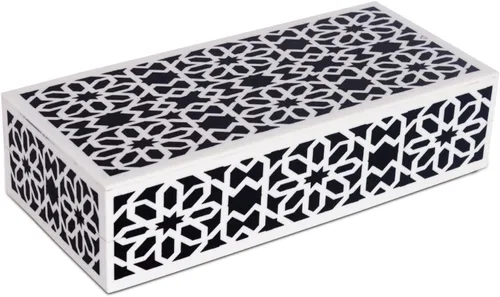 Miniatura 70 de Handicrafts Home Caja de recuerdo decorativa de 8 x 5 – Pequeña caja organizadora con tapa, almacenamiento decorativo Boho, caja de memoria retro