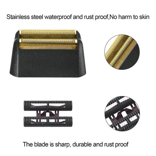 Miniatura 3 de Hoja de repuesto profesional de la serie 5 Star Finale Shaver y barra de corte compatible con wahl Shaver Foil 7043 para afeitadora Wahl Lámina