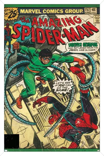 Miniatura 8 de Marvel Comics Spider-Man - Póster de pared Amazing Spider-Man #157, 34 pulgadas de largo x 22.4 pulgadas de ancho, versión premium sin marco