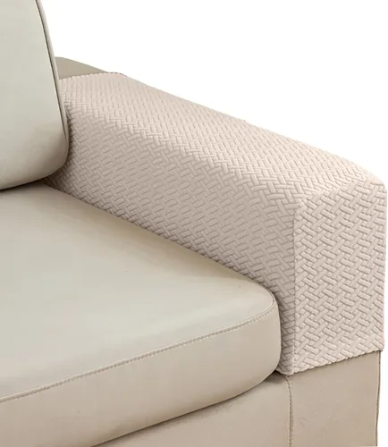 Miniatura 17 de Juego de 2 Fundas para Brazos de Sofá Sillón de Poliéster Elástico Fundas para Reposabrazos de Sofá Sillón Reclinable Fundas Protectoras con Marrón