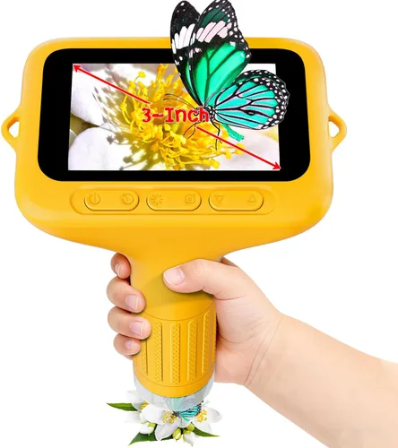 Miniatura 9 de SKYBASIC Microscopio Digital para Niños, Pantalla de 2" Microscopio de Mano 1000X HD de Bolsillo Microscopios Portátiles con Cámara, Regalos