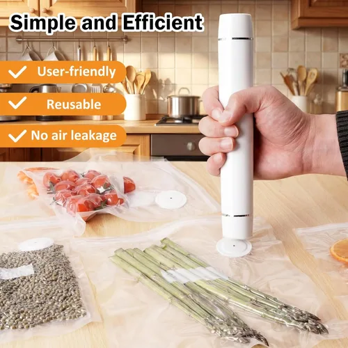 Miniatura 7 de Bolsas selladoras al vacío reutilizables para alimentos, 60 unidades de 8 x 10 pulgadas y 10 x 11 pulgadas, bolsas selladoras al vacío para cocinar