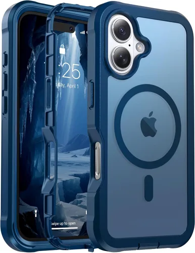 Miniatura 22 de jaroco - Funda magnética compatible con MagSafe para iPhone 11 de 6.1 pulgadas; protección de grado militar contra caídas, de doble capa