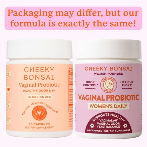Miniatura 2 de Cheeky Bonsai Suplemento probiótico vaginal para mujeres, apoya el equilibrio saludable del pH y la levadura, mezcla de Lactobacillus de 20 mil