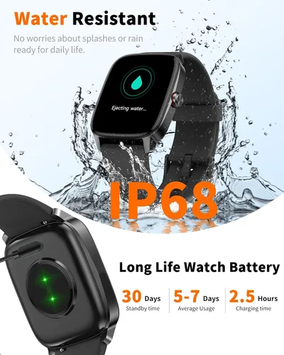 Miniatura 8 de Reloj inteligente para hombres y mujeres, llamada Bluetooth, pantalla táctil HD de 1.85 pulgadas, reloj inteligente de voz AI, rastreador