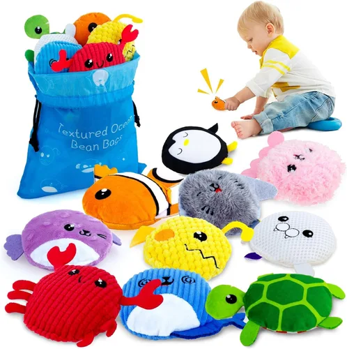 Miniatura 11 de teytoy Bolsitas Sensoriales para Niños Paquete de 10, Bolsitas Sensoriales con Textura, Juguetes Sensoriales para Autismo, Juguetes Sensoriales