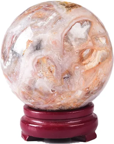 Miniatura 90 de JIC Gem Esfera de cristal de cuarzo Pietersite, bola de cristal decorativa azules y marrones dorados para meditación, decoraciones de mesa