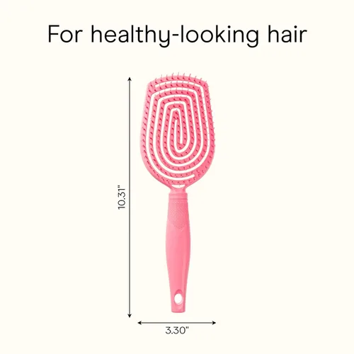 Miniatura 8 de Conair Cepillo desenredante para el cuidado del cuero cabelludo, cepillo para cabello rizado, masajeador de cuero cabelludo, cepillos para el Rosa