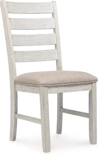Miniatura 8 de Signature Design by Ashley Skempton - Silla de comedor moderna de granja, 2 unidades, diseño de respaldo de escalera, madera, 17.75 pulgadas