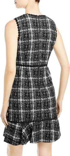 Miniatura 2 de Karl Lagerfeld Womens Sleeveless Knit Tweed Sheath