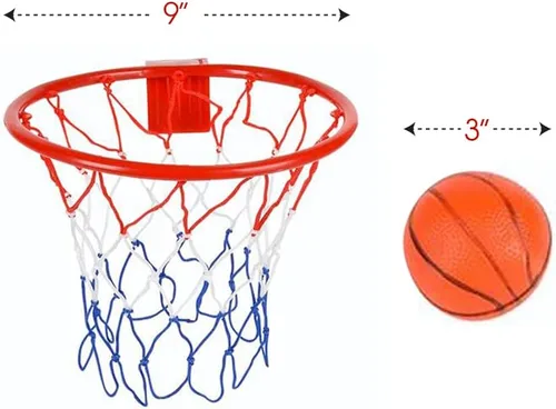 Miniatura 3 de ArtCreativity Mini juego de aro de baloncesto para colocar sobre la puerta, fácil de colgar, no requiere montaje, incluye 1 mini bola y aro de red