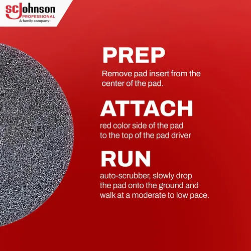Miniatura 7 de SC Johnson Professional EZ Care - Almohadilla de limpieza resistente de 16 pulgadas de diámetro, caja de 5