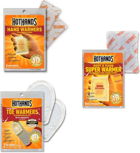 Miniatura 2 de HotHands Paquete Variado de Calentadores para Dedos de los Pies, Manos y Cuerpo - Calentadores Activados por Aire de Larga Duración, Seguros