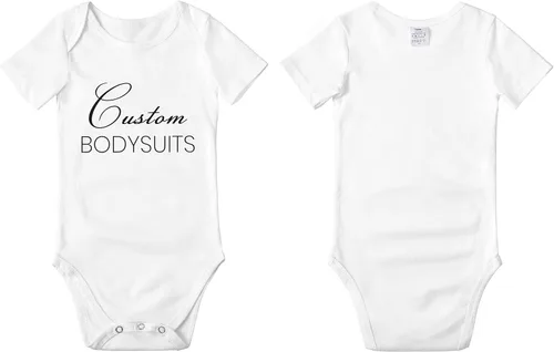 Miniatura 4 de Xiovio Customize Body personalizado para bebé, camisas personalizadas para niños, agrega tu imagen de foto de texto, Blanco