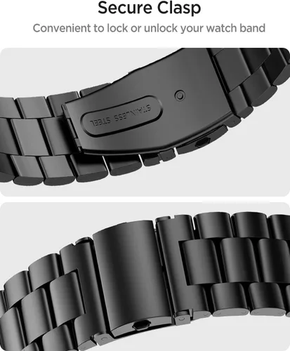 Miniatura 5 de Miimall Metal Band Compatible for Google Pixel Watch 4(2025)/3 45mm 41mm Band, No Gap, Men Business Stainless Steel Adjustable Wristband Replacement