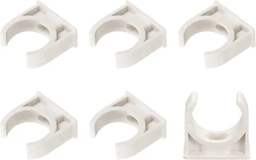 Miniatura 20 de METALLIXITY Clips de tubería de agua de PVC (1.969 in/1.97 pulgadas), 20 unidades, abrazaderas de plástico en forma de U, para manguera de tubería