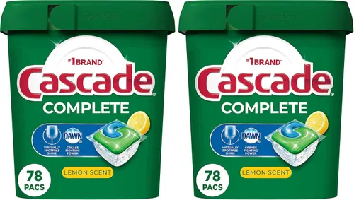 Miniatura 7 de Cascade Complete - Cápsulas para lavavajillas Actionpacs, detergente para lavavajillas, aroma a limón, suministros de limpieza, 78