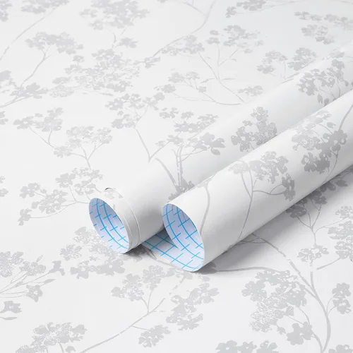 Miniatura 15 de Guvana Papel tapiz floral de 78.7"×16.14" amarillo/naranja despegar y pegar, papel de contacto floral bohemio, papel de pared removible