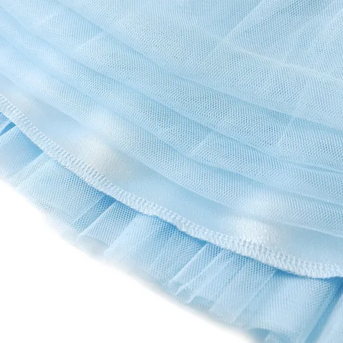 Miniatura 3 de Flofallzique Vestido de terciopelo para niñas pequeñas, con volantes, de manga larga, vestido de tul de princesa para fiesta de cumpleaños, de 1 a