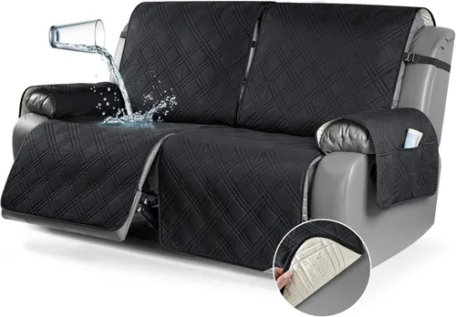 Miniatura 43 de TAOCOCO Fundas para Sillón de Dos Plazas Reclinable 100% Impermeables, Fundas Divididas para Loveseat Reclinable, Funda Antideslizante para Sofá