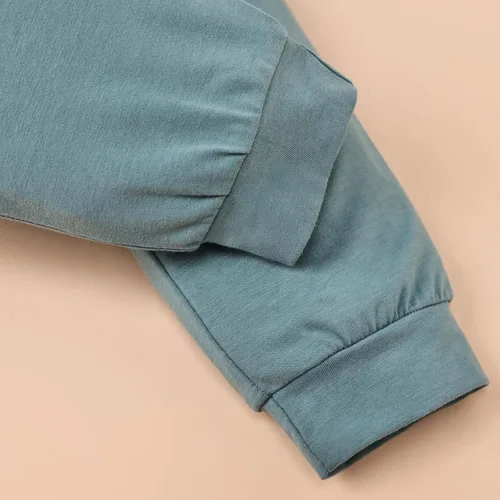 Miniatura 52 de Ropa de otoño e invierno para bebé, trajes de niño pequeño, sudadera de manga larga, sudadera de retazos y pantalones, 2 piezas, 12 meses a 5 años