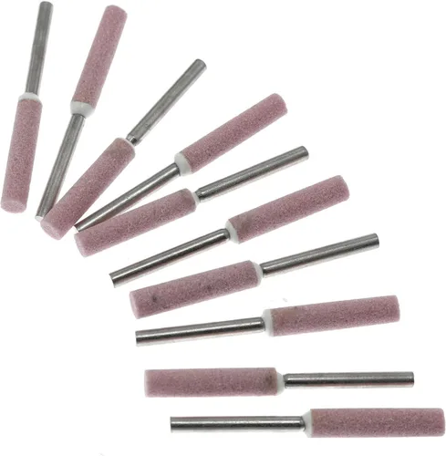 Miniatura 4 de RLECS 10pcs motosierra cabeza de molienda 3/16 "lima de piedra de molienda para moler agujeros profundos en maquinaria, rodamientos, moldes, piezas