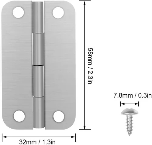 Miniatura 2 de Picowe Paquete de 3 bisagras enfriadoras para cofres de hielo Igloo, juego de reemplazo de bisagras de acero inoxidable con tornillos 3 PAQUETES