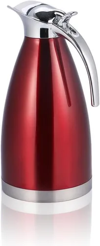Miniatura 8 de Jarra térmica aislada para café – Olla caliente de acero inoxidable sellada al vacío de doble pared para café, té y bebidas calientes, apta