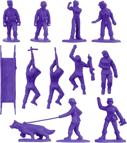 Miniatura 4 de BMC - Figuras de plástico para mujer, 36 unidades, color morado, fabricadas en Estados Unidos