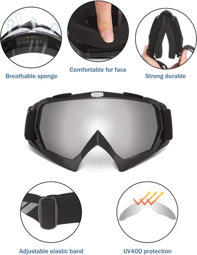 Miniatura 2 de KEMIMOTO Gafas de motocross y ATV/UTV con protección anti UV