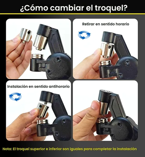 Miniatura 4 de Kit de herramientas de ojales HAPDEN 1/2 1/4 3/8 de múltiples tamaños, perforador de 608 piezas, kit de herramientas de ojales resistentes, ojales