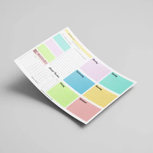 Miniatura 5 de Agenda semanal con tapa (magnética) para todo el año, 50 hojas sin fecha para horario diario, listas de tareas, seguimiento de hábitos
